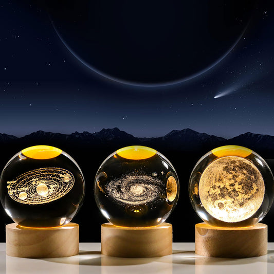 Crystal Galaxy Ball Space Decor Lamp