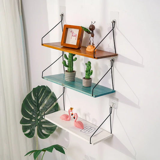 Wooden Wall Hanging Shelves