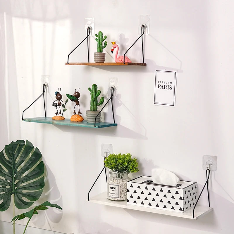Wooden Wall Hanging Shelves